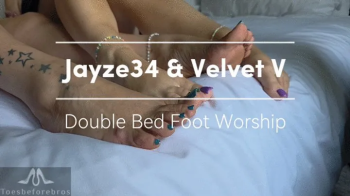 Jayze34 & Velvet V Double Bed Foot Worship.webp