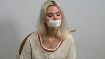 Tape Gag Therapy- Straitjacket and Microfoam Tape (starring Angelica).webp