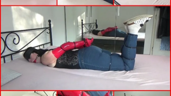 Zip ties hogtied in slippers.webp