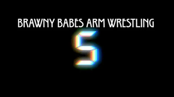 Brawny Babes arm wrestling.webp