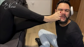 Nara makes him smell, clean and gag on her stinky feet (1080 EN-sub) - Foot Slave - Foot Domination - Foot Worship - Foo.webp