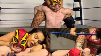 male jobber dominated with scissor holds, low blows and submission.webp