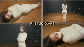 Astrid in a Sleek Microfoam Cocoon Part 1 - Sweet Struggling in Tight Wrappings (FULL HD MP4).webp