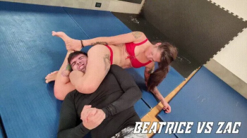 Beatrice vs Zac - Wrestling + Boxing Challenge!.webp