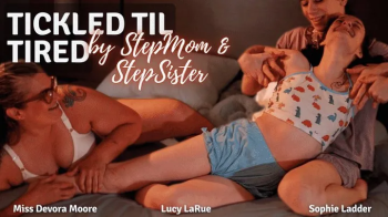 Tickled Til Tired- Tickling StepMom Knows how to Get Her StepDaughters to Go To Bed featuring Sophie Ladder, Lucy LaRue.webp