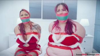 Lacey & Rara Revenge of the Elves- A Christmas Bondage Tale H264 MP4 HD (bondage, gag, Christmas elves, Mrs Clauses, red.webp