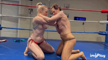 Part 2 NEW Jolene Hexx vs Cheyenne Jewel in a Competitive Topless Panyhose Wrestling Rematch.webp