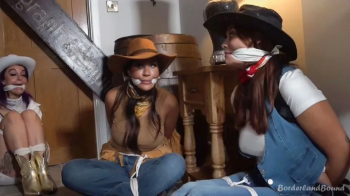 Scarlett, Roxxi & Ivy in- Rope 'em All Up & Rope 'em GOOD!! Yeehaw & Make Merry with Our Delightfully Wriggly True-Grit.webp