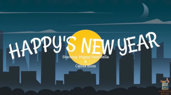 Happy's New Year Starring- Happy Heartfella & Calisa Bliss - Calisa wants Happy to stick around to ring in the holiday,.webp