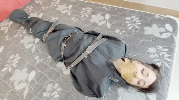 TOTALLY TRAPPED INSIDE THE BAG WITH BELTS AND BEING PUNISHED WITH FARTS IN DOUBLE - BY DESIREE AND SCARLET WHITE - CLIP.webp