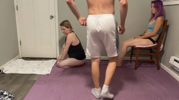 Ballbusting ass worship with Alice and Rhea (1080).webp