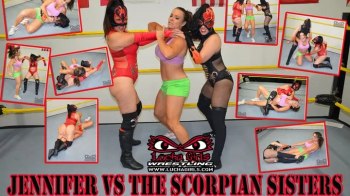 1325-Jennifer Thomas vs the Scorpion Sisters - 2 on 1 Female Wrestling.webp