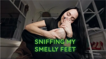 Sniffing My Smelly Feet Candid -Watch Stella Slip Into Scentspace from Huffing her Own Stinky Feet - HD MP4.webp