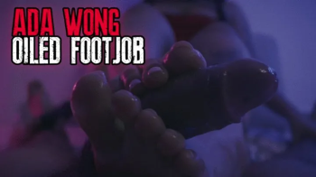 Ada wong oiled footjob - Agatha.webp