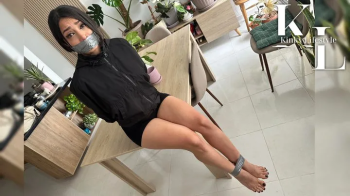 Mara Finds a Way To Escape (Duct Tape WrapGag, Struggling, Hopping, Barefoot, Big Eyes).webp