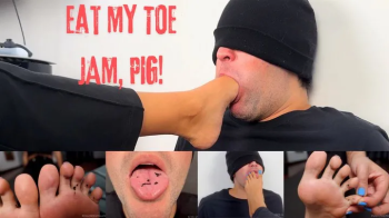 Toe Jam Humiliation - Mistress Enola - Toe jam feeding, toes and soles licking and foot gagging game (FullHD).webp