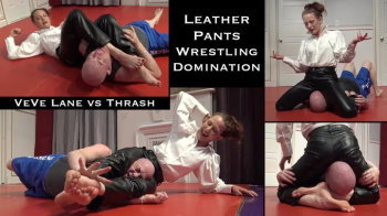 Leather Pants Wrestling & Face Sitting Domination- VeVe Lane & Thrash.webp
