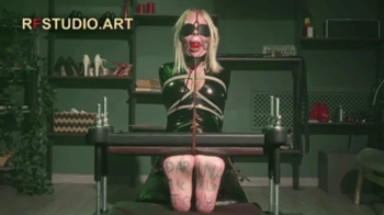 Darina - A Tickle Toy - Catsuit, Toe Press, Ballgag, Blindfolds and Nosehook (FULL HD MP4).webp