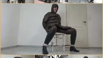 Today I want to be tied up in- Long leather down jacket.webp