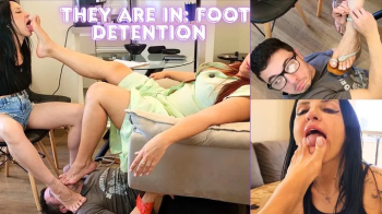 720p - Goddess Kiffa and Vitoria Vonteese - Hot school teacher Foot detention - Teacher Catches Students Foot Worship an.webp