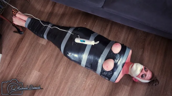 Milked for Moans - Whitney Gets Wrapped in Tight Tape with Her Mouth Stuffed with Panties, a Magic Wand on Her Clit and.webp