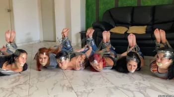 Selfgags - Six Girls Tied Up, Gagged and Hogtied by Mary the Catgirl! (low res mp4).webp