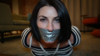 Bare foot and bound private investigator sarah wild sock and tape gagged (mp4).webp