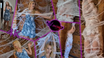 Lil Missy Uk Store - Lil Missy UK in Untidy housewife webbed, bitten and cocooned by huge spider - 4.webp