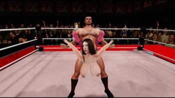 Mixed wrestling- Jeremy takes on a big tit wrestler Minka 720p.webp