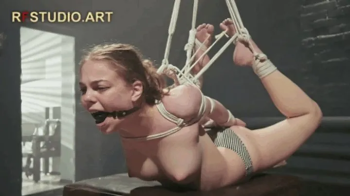 Foxy - Bondage Session with a Rope Bunny and Tight Semi-Suspension Hogtie (FULL HD MP4).webp