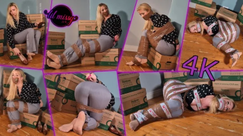 Lil Missy UK in Secretary totally taped on boxes 4K.webp
