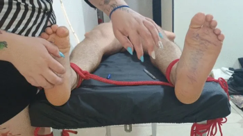 BOSS ATENNA shelby TICKLES HER SUBORDINATE TIED AROUND THE WHOLE BODY! Part 1.webp