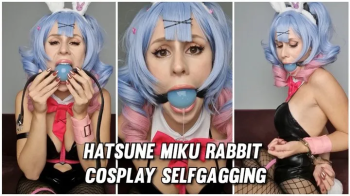 Pinkieneko - Miku Rabbit Huge Ball Selfgagging (fullHD).webp