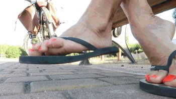 In flip flops, on a bench in the park WMV (1920x1080) FHD.webp