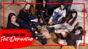 Truth or Dare Footdom- 6 girls use Luno as their game board (1080 EN-sub) Foot Domination - Foot Slave - Trampling - Foo.webp