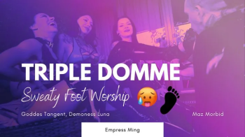Triple Domme Sweaty Foot and Stiletto Worship.webp