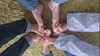 4 pair feet party with toe locking FF.webp