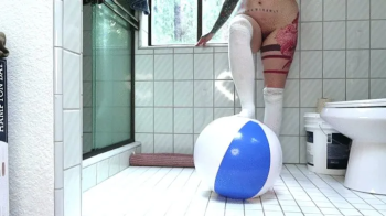 Gassy is having a beach ball party.webp