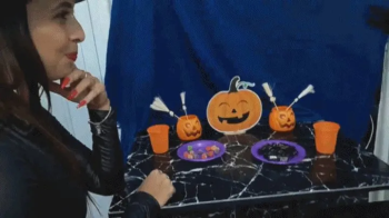 Amanda and Paola are at a tickling Halloween party.webp