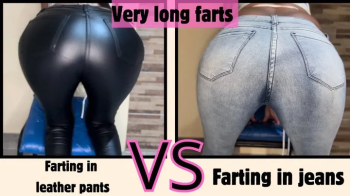 Very long farts in jeans and leather pants.webp
