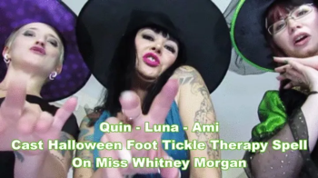 Quin - Ami - Luna Cast Halloween Foot Tickle Therapy Magic Spell On Whitney - mp4.webp