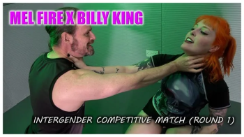 Mel Fire vs Billy King semicompetitive mixed wrestling match - Round 1.webp