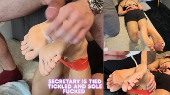 Mia Luxx - Hot Secretary is Tied Tickled and got Sole Fucked - BONDAGE - TAPE - HOG TIED - FOOTJOB - SOLEJOB - SOLES - T.webp