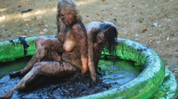 Samara Mae & Tracy Backyard Mud Wrestling.webp