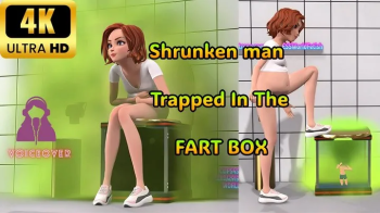 Shrunken Man Used As Toilet, Sexy Mature Giantess With Bloated Belly Releases All Her Farts Into Her Human Toilet - 4K V.webp