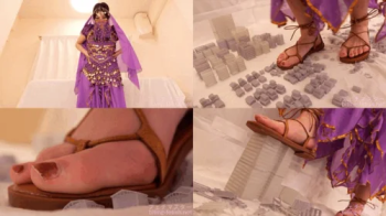 Tsukasa Nagano - Giantess lamp nymphs trample and overrun the city with their bare feet to fulfill their master's w.webp