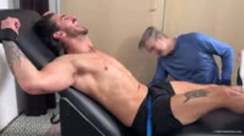 Cyrus in the Tickling Stocks.webp