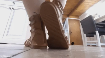 Gladiator Sandals on Madam Giantess VR4K.webp