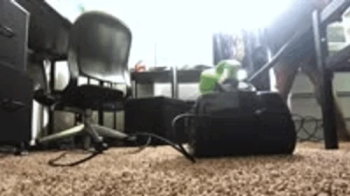 Tinies on the run from Giantess Evil Giant Vacuum 1080.webp