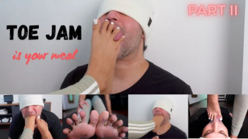 Toe Jam Humiliation II - Mistress Enola - Toe jam feeding, toes and soles licking and foot gagging game (FullHD).webp
